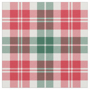 Red and Green Tartan Plaid Holiday Fabric