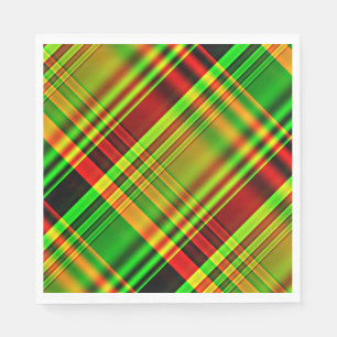 Red and Green Tartan Plaid Napkin
