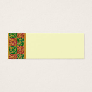 Red and Green Tile Art Pattern Tag