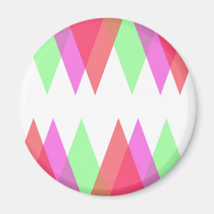 Red and green triangles magnet