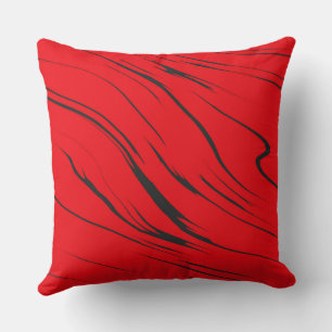 Red and Grey abstract Cushion