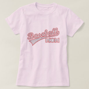 Red and Grey Baseball Mum Shirt