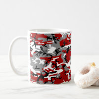 Red and Grey Camouflage, Military, Army