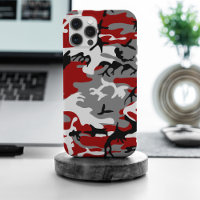 Red and Grey Camouflage, Military, Army