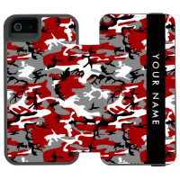 Red and Grey Camouflage Your name Personalise