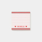 Red and Grey Diamond Shape Pattern & Custom Name