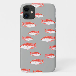 Red and grey fish Case-Mate iPhone case