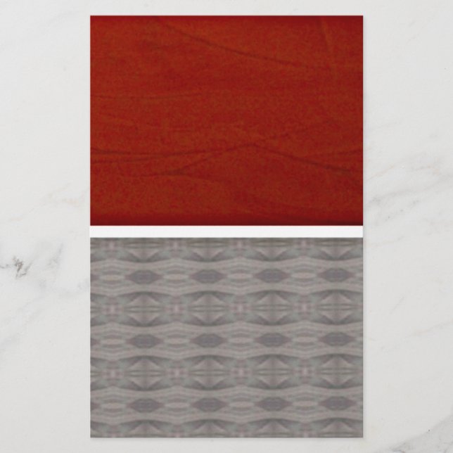Red And Grey Graphic Stationery (Front)