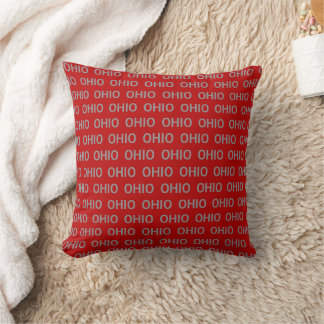 Red and Grey Ohio Cushion