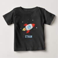 Red and Grey Rocket In Outer Space