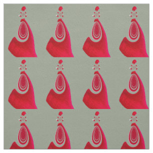 Red and Grey Smart Posh Design Fabric