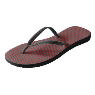 Red and Grey Stripes Jandals