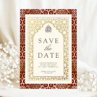 Red and Ivory Islamic Arch Muslim Wedding