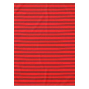 Red and Maroon Stripes Design Tablecloth