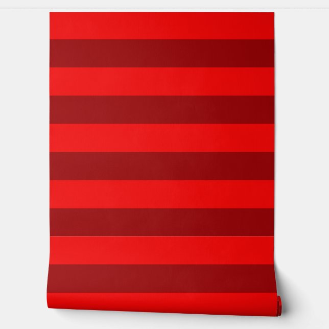 Red and Maroon Stripes Design Wall Decor (Unrolling)