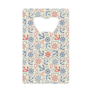 Red and navy background with anchor