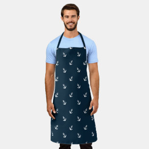 Red and Navy Nautical Series Design 15 Apron