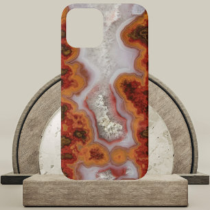 Red and Orange Agate Slab iPhone 15 Case