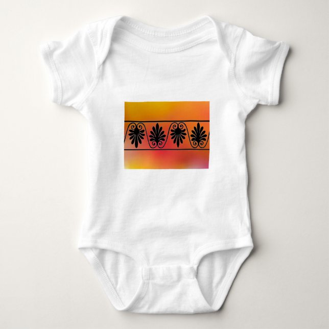 Red and Orange Border Infant's Shirt (Front)