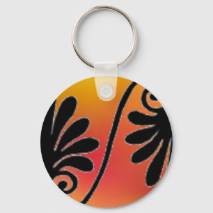 Red and Orange Border Keychain