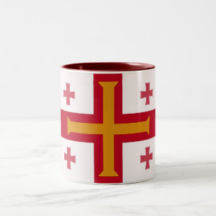 Red and Orange Cross Mug