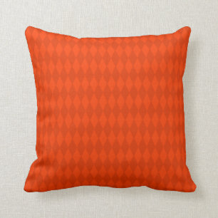 Red and Orange Diamond Design Cushion