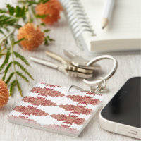 Red and orange floral design with ornamental graph