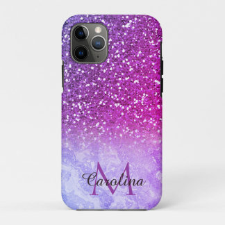 Red and Orange Glitter,  Gold Marble, Personalised Case-Mate iPhone Case