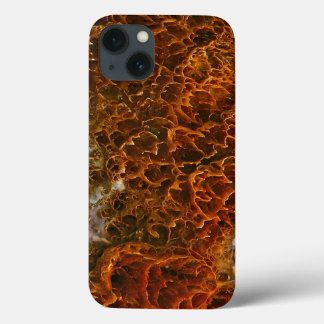 RED AND ORANGE MINERAL DEPOSITS IN A VOLCANIC POOL iPhone 13 CASE