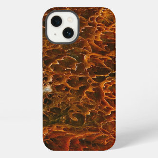 RED AND ORANGE MINERAL DEPOSITS IN A VOLCANIC POOL iPhone 13 CASE