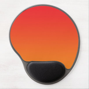 “Red And Orange Ombre” Gel Mouse Pad