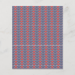 Red and orange paint swirls together, creating a v flyer