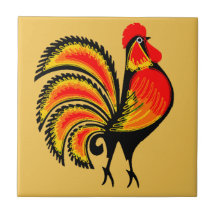 Red and Orange Rooster