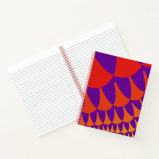 Red and Orange Scales Notebook (Inside)