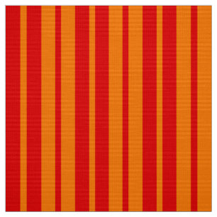 Red and Orange Stripes Design  Fabric