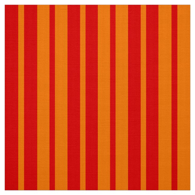 Red and Orange Stripes Design  Fabric (Swatch)