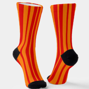Red and Orange Stripes Design Socks