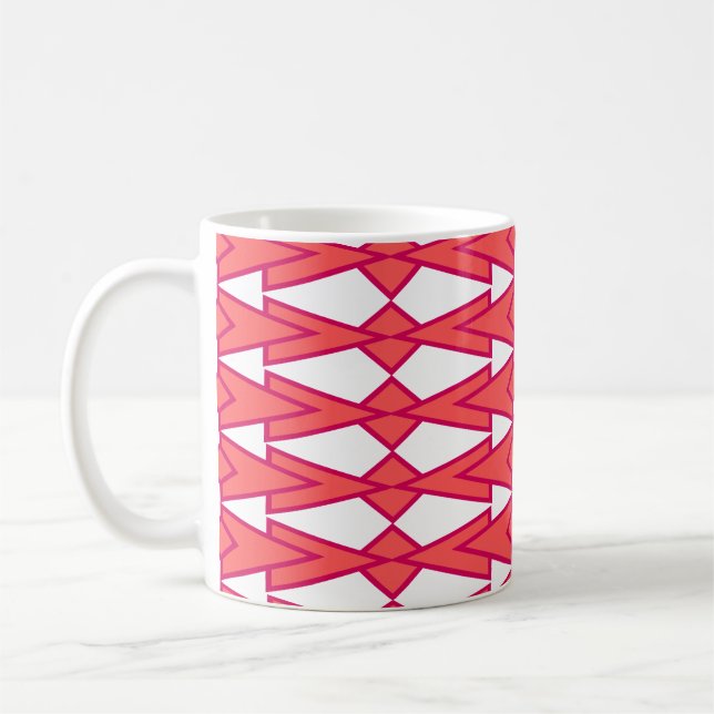 Red and Pink Bowties  Coffee Mug (Left)