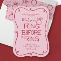 Red and Pink Doodle Sketch Fling Before the Ring