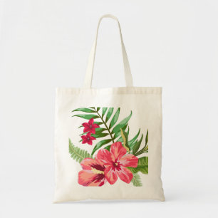 Red And Pink Flowers Tote Bag