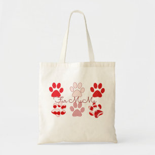 Red And Pink Fur MaMa Tote - Gift For Mum Bag