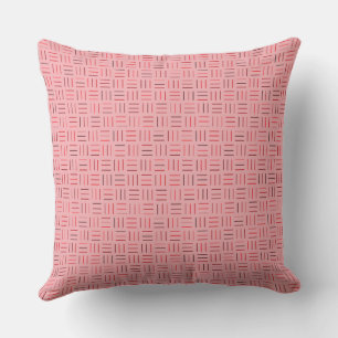 red and pink Geometric Cushion