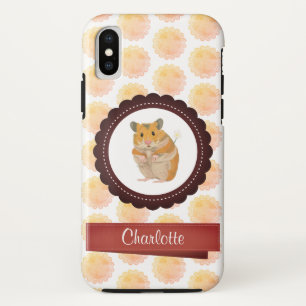 Red and Pink Girls Hamster Case-Mate iPhone Case