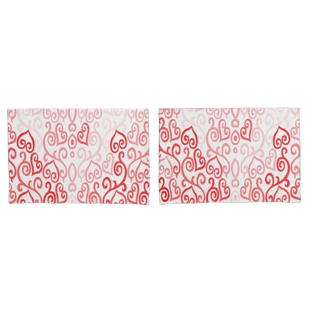 Red and Pink Heart Pattern Pillowcase (Front-Set)