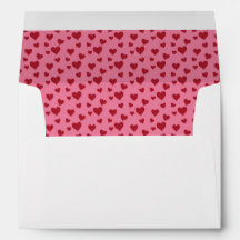 Red and Pink Heart- Valentines Envelope 