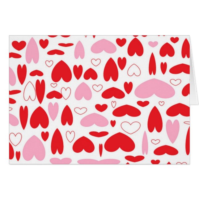 Red And Pink Hearts (Front Horizontal)