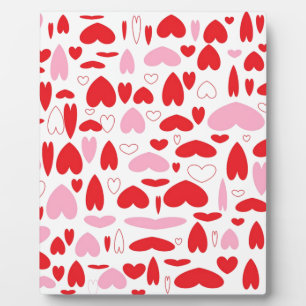 Red And Pink Hearts Plaque
