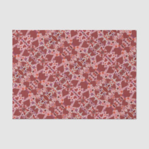 red and pink hearts tissue paper