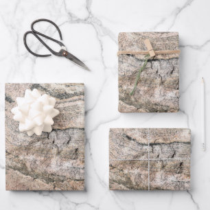 Red and Pink Layered Geode Wrapping Paper Sheet