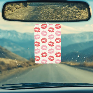 Red and Pink Lips, Pattern Of Lips, Lipstick, Kiss Car Air Freshener